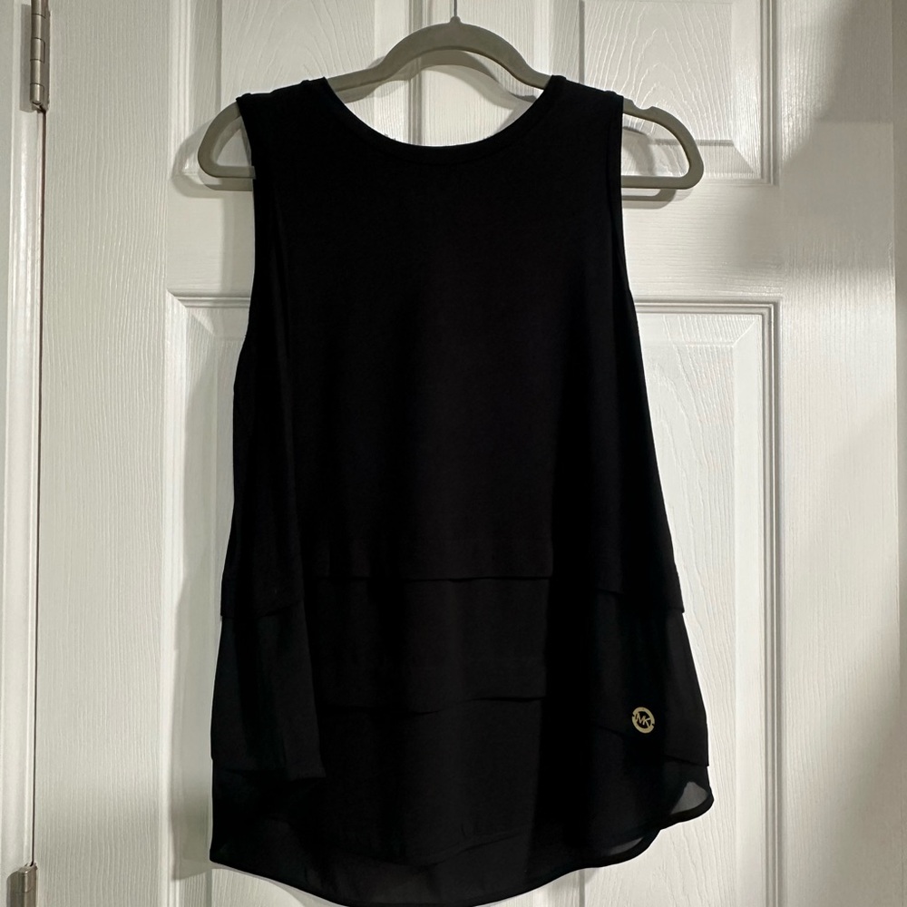 Michael Kors Black Sleeveless Top